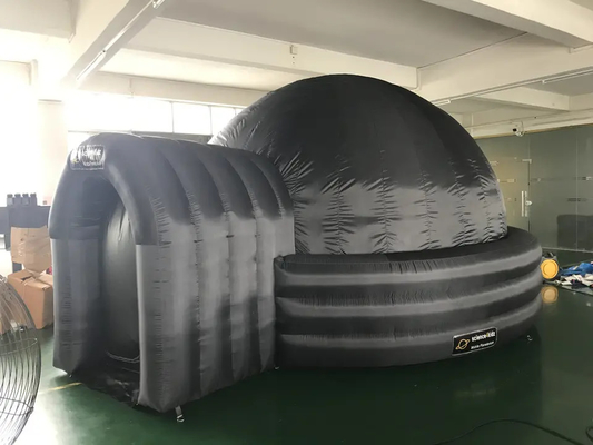 Oxford Cloth Air Blow Up Tent Black Inflatable Dome Projection Planetarium Cinema Tent