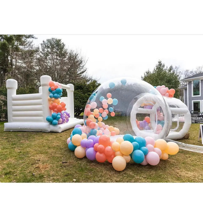 3x3m Inflatable Outdoor Jumping Bouncy Castle White Wedding Bounce House For Party