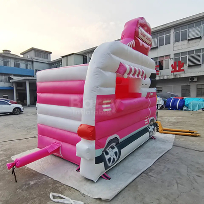 Tarpaulin Blow Up Bounce Houses Ice Cream Stand Booth Small Inflatable Car Jumping Bouncer For Kids