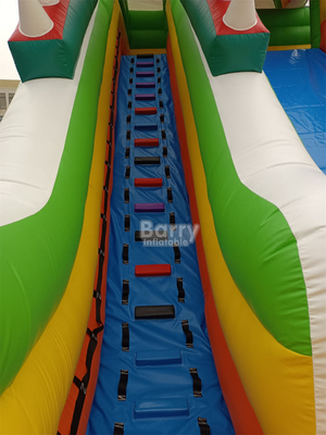 Double Triple Stitch PVC Bounce House Water Slide Combo Rentals Obstacle Course