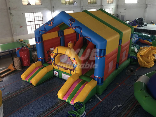 Tarpaulin Fabric Children'S Inflatable Bouncer Castle For Amusement Park