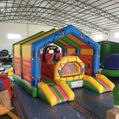 Tarpaulin Fabric Children'S Inflatable Bouncer Castle For Amusement Park