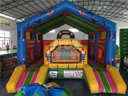 Tarpaulin Fabric Children'S Inflatable Bouncer Castle For Amusement Park