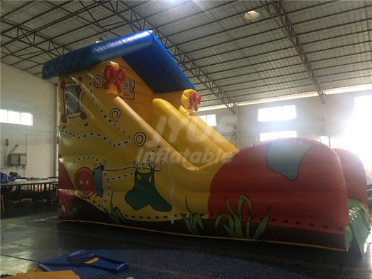 15oz PVC Fabric Inflatable Water Slides Commercial Grade For Bouncy Slides