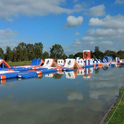 PVC Floating Inflatable Water Park Aqua Park Floating Obstacle Course Anti UV