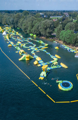 OEM Inflatable Amusement Water Parks Outside Water Parks  Digital Pringting