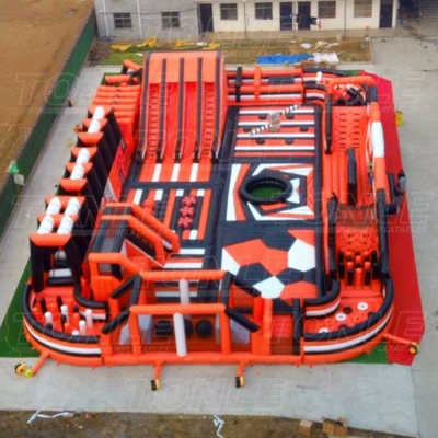 0.55mm PVC Inflatable Amusement Park Obstacle Course Race Custom