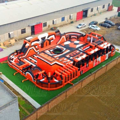 0.55mm PVC Inflatable Amusement Park Obstacle Course Race Custom