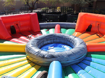 Outdoor Inflatable Interactive Games , Bungees Running Sports Inflatable Hungry Hippo Game