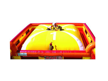 Yellow / Red Outdoor Inflatable Games Inflatable Soft Mountain For Kids Racing