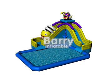 Funny aqua park water games,cheap piranha inflatable water park with pool for land