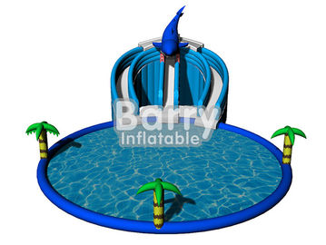 Summer Inflatable Water Game Toys Dolphin Inflatable Amusement Park For Kids / Adult