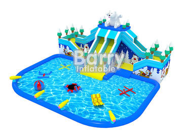 Bear Slide Inflatable Water Park Air Kids Inflatable Playground With Water Toys