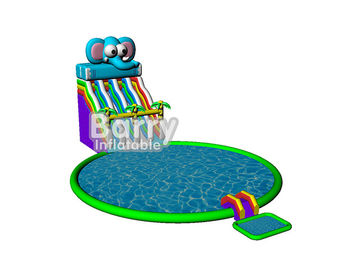 Summer kids play park games , elephant inflatable water park with CE,EN14960