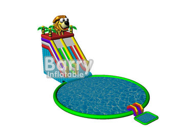 Summer kids play park games , elephant inflatable water park with CE,EN14960