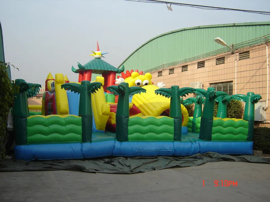 Portable Inflatable World Amusement Park Custom Outdoor Kids Air Inflatable Playground