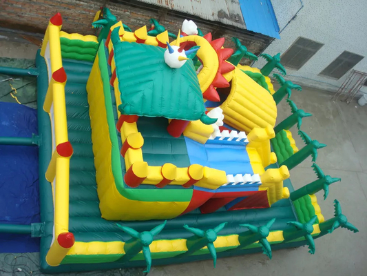 Portable Inflatable World Amusement Park Custom Outdoor Kids Air Inflatable Playground