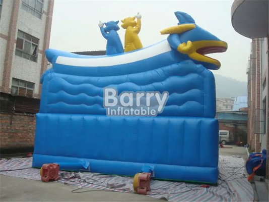 Kids Inflatable Theme Park Animal Zoo Playground With Slide Tunnel For Fun Park Entertainment Bouncy Castles Rent