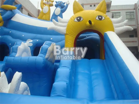 Kids Inflatable Theme Park Animal Zoo Playground With Slide Tunnel For Fun Park Entertainment Bouncy Castles Rent