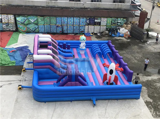 Custom Tarpaulin Inflatable Trampoline Park Attractive Inflatable Playground Bouncy Castle