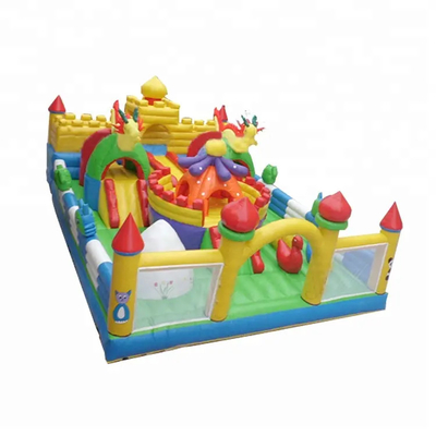 Plato PVC Inflatable Theme Parks Bouncy Castles Inflatable Amusement Park
