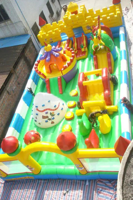 Plato PVC Inflatable Theme Parks Bouncy Castles Inflatable Amusement Park