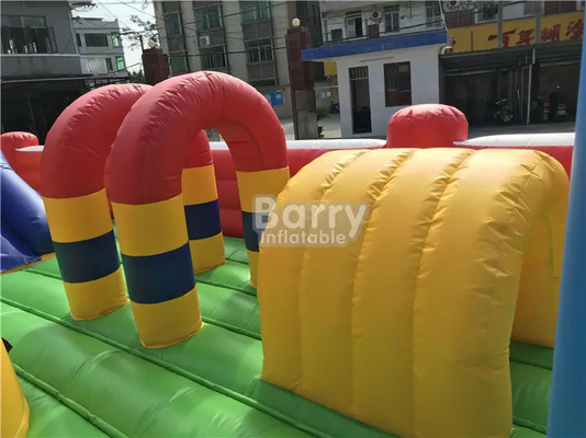 Airtight Bouncy Castles With Slides Customize Indoor Kids Air Inflatable Amusement Park