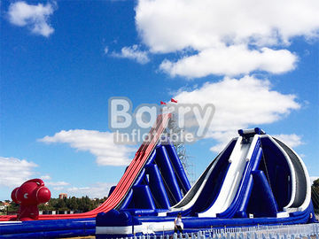 0.55mm PVC Commercial Grade Giant Inflatable Slide Easy Setup For Outdoor