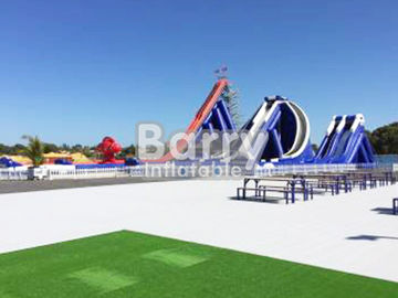 0.55mm PVC Commercial Grade Giant Inflatable Slide Easy Setup For Outdoor