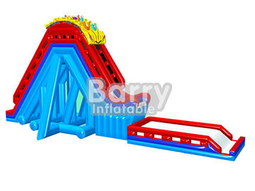 Giant Inflatable Water Slide , Tallest Inflatable Roller Coaster Slide N Drop Kick