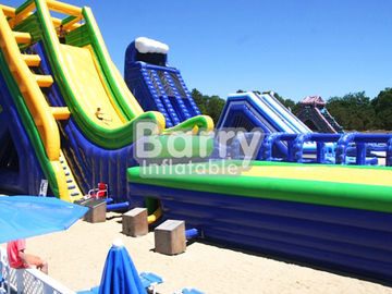 Giant Inflatable Water Slide , Tallest Inflatable Roller Coaster Slide N Drop Kick