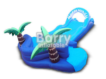 Jungle Lawn Inflatable Water Slides Coconut Tree Inflatable  For Kids