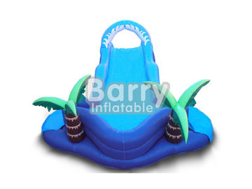 Jungle Lawn Inflatable Water Slides Coconut Tree Inflatable  For Kids