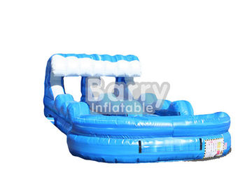 Custom Tsunami Inflatable Water Slides N Slide / Volcano / Wave Slip Slide For Summer