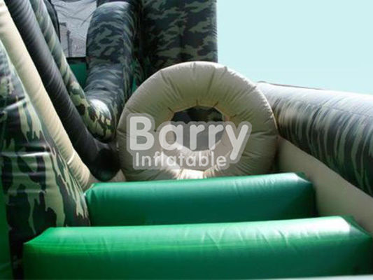 0.55 PVC Army Inflatable Obstacle Course  Obstacle Course For Adults