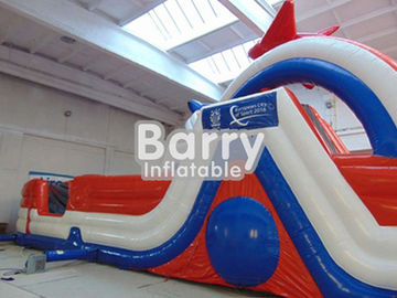 Adults Giant Inflatable Blow Up Obstacle Course Games 30 X 8 X 7m 0.9mm PVC