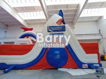 Adults Giant Inflatable Blow Up Obstacle Course Games 30 X 8 X 7m 0.9mm PVC