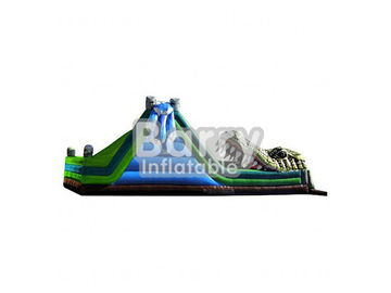 Big Snake shaped Inflatable Obstacle Course Commercial Grade For Big Event