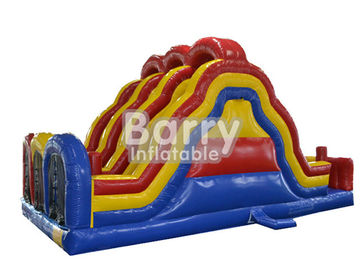 3 Lane Alternate Big Inflatable Obstacle Course With 0.55mm Pvc Material