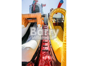 Commercial Kingdom Pirates Slide Inflatable Blow Up Obstacle Course With Bouncer