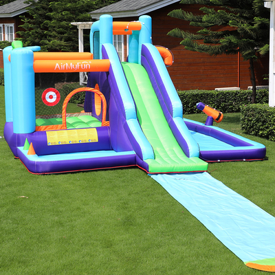 PVC Kids Bounce Backyard Inflatable Slides Customized Theme