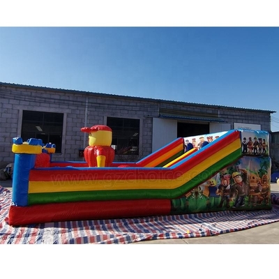 Commercial Grade Inflatable Water Slides Blow Up Cartoon Combo With Slide