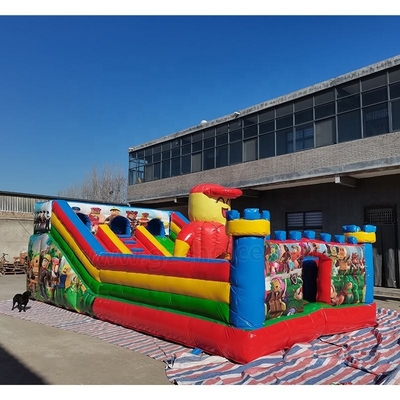 Commercial Grade Inflatable Water Slides Blow Up Cartoon Combo With Slide