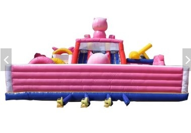 Animal Theme Inflatable Bouncy House Birthday Party Pig Kids Jumping Bouncer