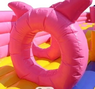 Animal Theme Inflatable Bouncy House Birthday Party Pig Kids Jumping Bouncer