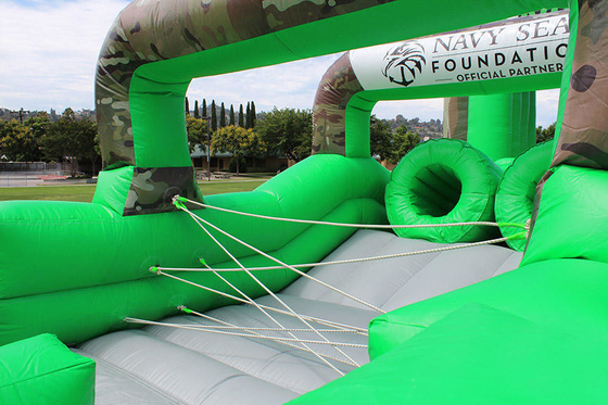 Waterproof PVC Bouncy Castle Obstacle Course Survivor Challenge Inflatable Outdoor Play Equipment