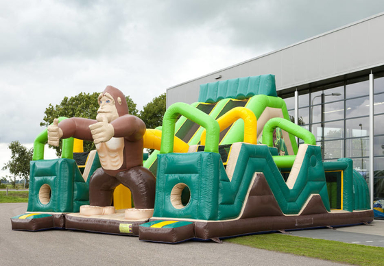 0.55mm PVC Party Castle Bounce House Inflatable Jungle Battle Bouncer