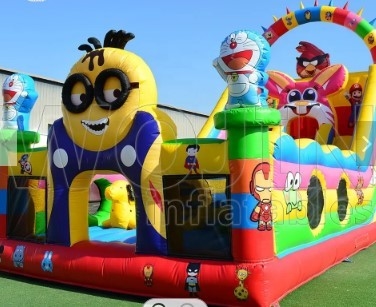 Cartoon Theme Large Inflatable Bouncy Castle Birthday Party Bounce House