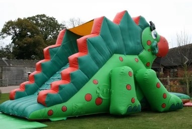 Custom Size Inflatable Water Slides Dinosaur Bounce House For Kids