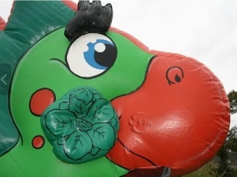 Custom Size Inflatable Water Slides Dinosaur Bounce House For Kids